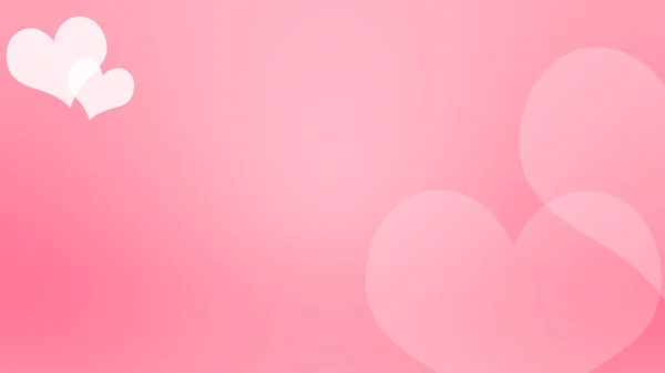 ピンク色のハートのバレンタインデーの背景 — ストック写真