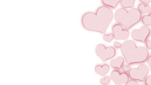 День Святого Валентина Рожевими Серцями — стокове фото