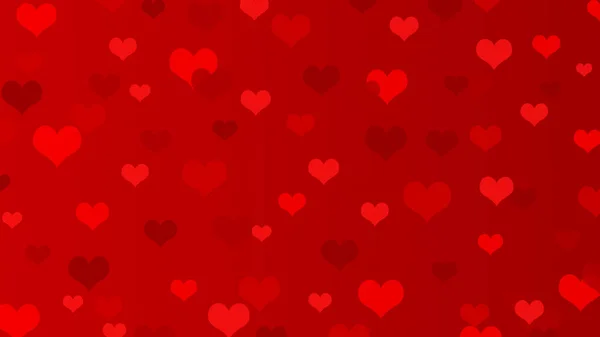 Walentynki Tło Czerwonymi Sercami — Zdjęcie stockowe