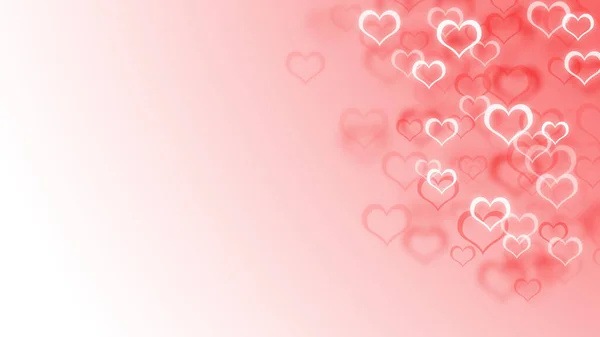 День Святого Валентина Фон Сердцами Пространство Текста — стоковое фото