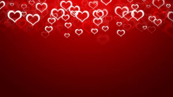Hintergrund Zum Valentinstag Mit Herzen Und Platz Für Ihren Text — Stockfoto