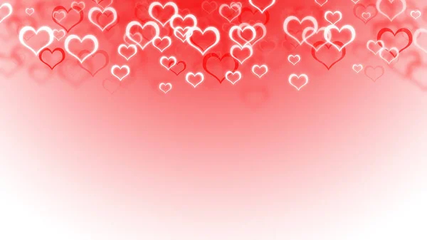 Abstrakter Hintergrund Zum Valentinstag Mit Herzen — Stockfoto