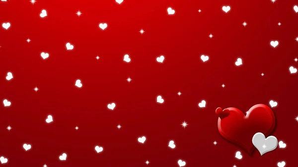 Valentijnsdag Achtergrond Met Harten Plaats Voor Tekst — Stockfoto