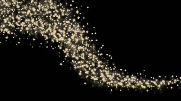 Abstrakt Partikel Glitter Ljus Svart Bakgrund — Stockfoto