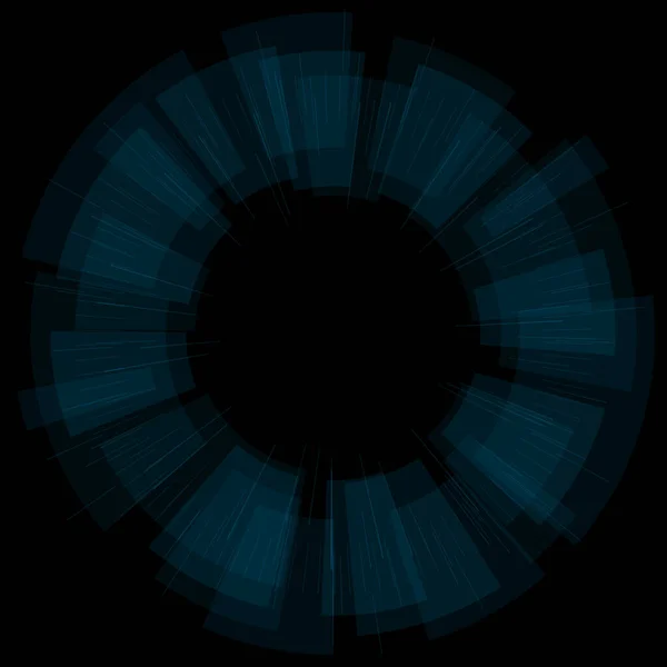 Círculo Abstrato Tecnologia Azul Brilho Design Futurista — Fotografia de Stock
