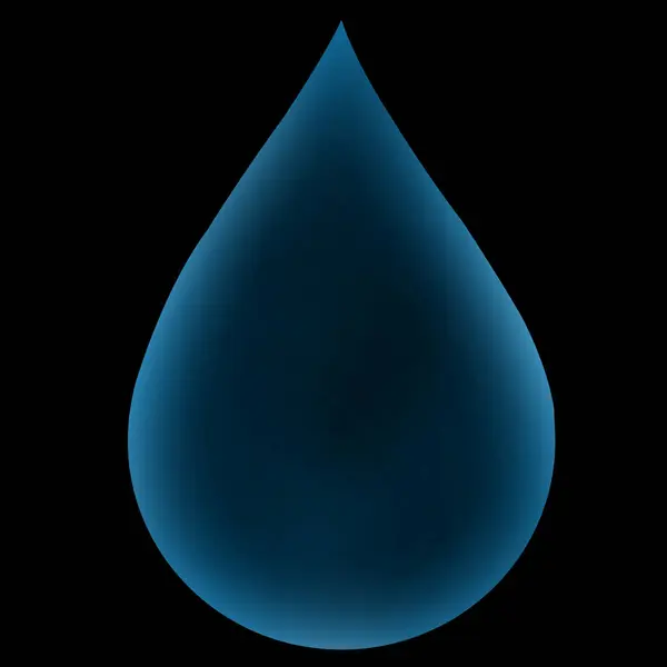 Крапля Води Синій Блиск Футуристичний Дизайн Голограми — стокове фото
