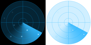 mavi parlak fütüristik çember tarama radar arkaplanı