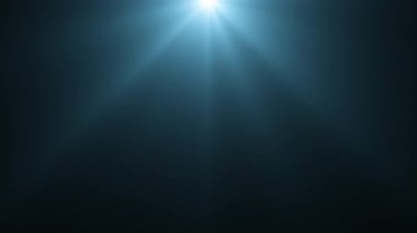 Üst Merkez Sonsuz Sinema Mavi Işık Atmosferik Parıltı Animasyonundan Işınlar