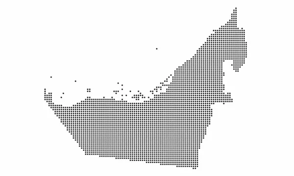 Uae 아랍에미리트 지도와 스타일 Grunge 텍스처 그래픽을 효과가 지도의 — 스톡 벡터