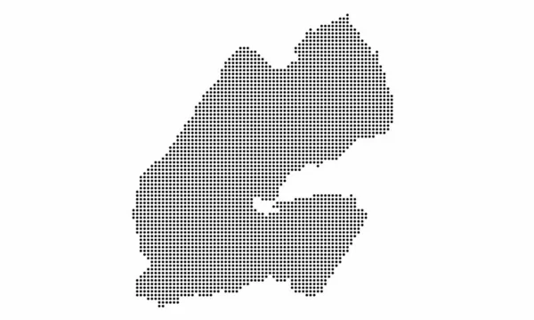Djibouti Mapa Pontilhado Com Textura Grunge Estilo Ponto Ilustração Vetorial — Vetor de Stock
