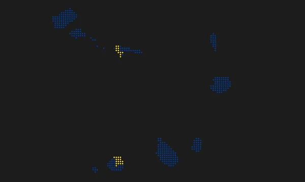 Bandiera Mappa Punteggiata Capo Verde Con Grunge Texture Stile Dot — Vettoriale Stock
