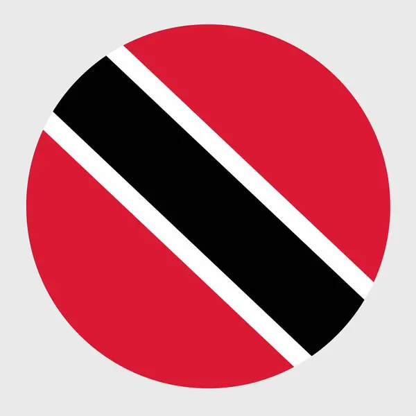 Vector Illustration Flat Shaped Trinidad Tobago Flag Official National Flag — Stock Vector