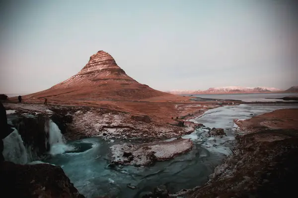 Mountain Kirkjufell Iceland Europe — Zdjęcie stockowe