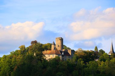 Krautheim Ortaçağ Şatosu, Hohenlohe, Baden-Wuerttemberg, Almanya