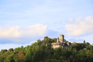 Krautheim Ortaçağ Şatosu, Hohenlohe, Baden-Wuerttemberg, Almanya