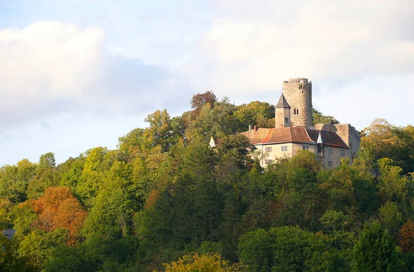 Średniowieczny Zamek Krautheim Hohenlohe Badenia Wirtembergia Niemcy — Zdjęcie stockowe