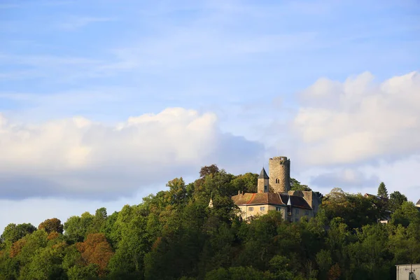 Det Medeltida Slottet Krautheim Hohenlohe Baden Wuerttemberg Tyskland — Stockfoto