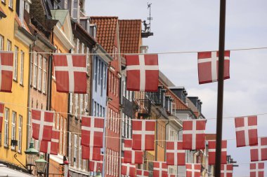 Kopenhag, Danimarka, Avrupa 'daki Nyhavn veya New Haven