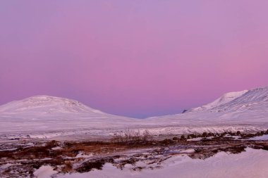 Thingvellir Ulusal Parkı Kış, İzlanda, Avrupa 