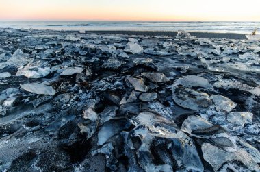  İzlanda, Avrupa 'daki Buzul Gölü Jkulsarlonu  