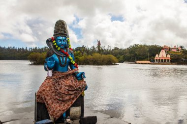 Hint Tapınağı Ganga Talao, Büyük Bassin Mauritius, Hint Okyanusu, Afrika 