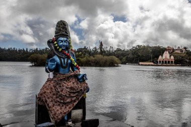 Hint Tapınağı Ganga Talao, Büyük Bassin Mauritius, Hint Okyanusu, Afrika 