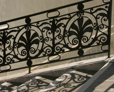Venedik 'te, İtalya' da, Avrupa 'da merdiven gölgeleri
