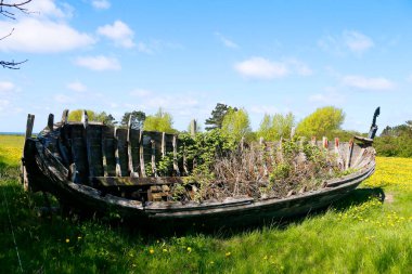 Samso Adası, Danimarka, Avrupa 'daki Tipik Peyzaj