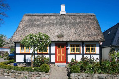 Samsoe Adası, Danimarka, Avrupa 'daki Nordby köyü.