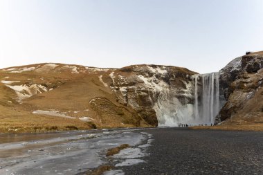 İzlanda, Avrupa 'daki güzel Şelale Skogafoss