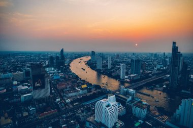 Gece Bangkok, Tayland, Asya 