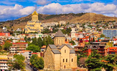 Gürcistan, Avrasya ve Asya 'nın başkenti Tiflis' in eski Tiflis kasabası