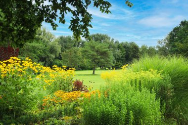 The Wertwiesen Park in Heilbronn, Germany, Europe.