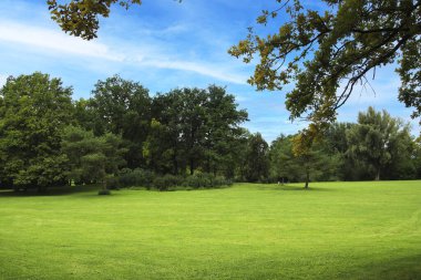 The Wertwiesen Park in Heilbronn, Germany, Europe.