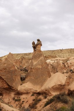 Kapadokya 'daki Devrent Vadisi' nde Kaya oluşumu, Deve Vadisi, Türkiye .