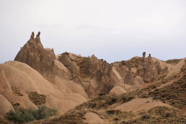 Kapadokya 'daki Devrent Vadisi' nde Kaya oluşumu, Deve Vadisi, Türkiye .