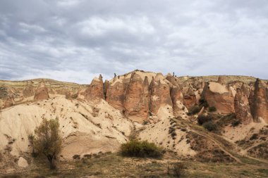 Kapadokya 'daki Devrent Vadisi' nde Kaya oluşumu, Deve Vadisi, Türkiye .