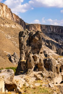 Soganli Vadisi 'ndeki Terk Edilmiş Köy, Kapadokya' daki Soganli Tal, Türkiye