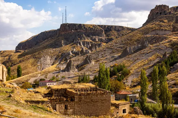 stock image Abandoned Village in Soganli Valley, Soganli Tal in Cappadocia, Turkey