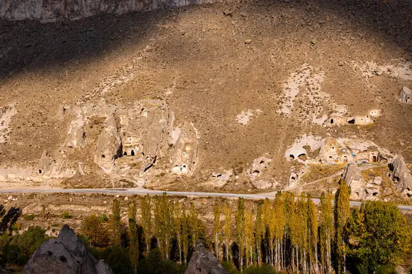 stock image Abandoned Village in Soganli Valley, Soganli Tal in Cappadocia, Turkey