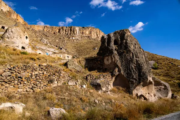 stock image Abandoned Village in Soganli Valley, Soganli Tal in Cappadocia, Turkey