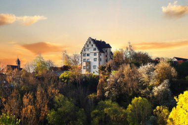 Buerg Castle or Gemming'sche Schloss in Neuenstadt, Baden-Wuerttemberg, Germany  clipart