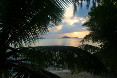 Praslin Plajı, Anse Kerlan, Seyşeller, Hint Okyanusu, Arica