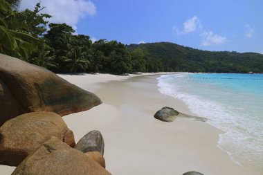 Strand Anse Lazio, Praslin, Seyşellen, Afrika, Indischer Ozean