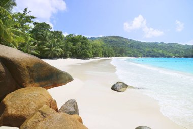 Strand Anse Lazio, Praslin, Seyşellen, Afrika, Indischer Ozean