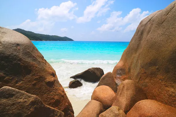 Strand Anse Lazio, Praslin, Seyşellen, Afrika, Indischer Ozean