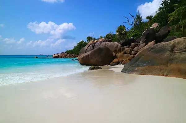 Strand Anse Lazio, Praslin, Seyşellen, Afrika, Indischer Ozean