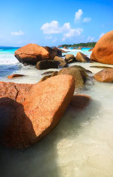 Strand Anse Lazio, Praslin, Seyşellen, Afrika, Indischer Ozean
