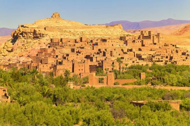 Fas 'taki Kasbah Ait Ben Haddou, UNESCO Dünya Mirası Bölgesi, Kuzey Afrika