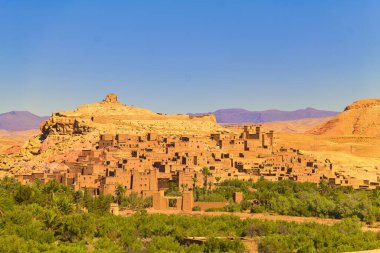 Fas 'taki Kasbah Ait Ben Haddou, UNESCO Dünya Mirası Bölgesi, Kuzey Afrika